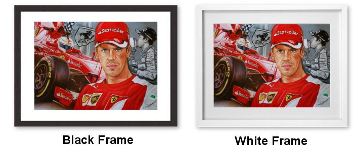 Sebastian Vettel Framed Print